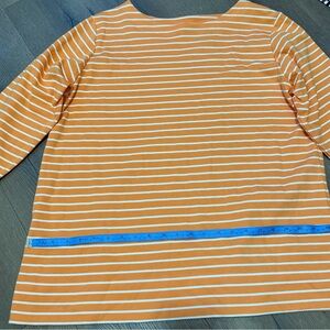 Catalina Orange and White Striped Top